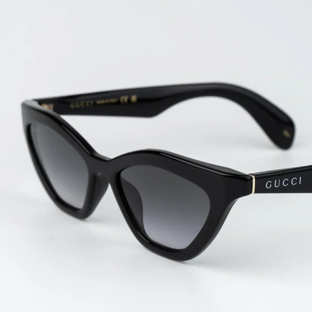 Gucci Women Sunglasses Black Smoke Cat Eye GG1931S 001 NEW AUTHENTIC